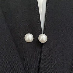 Faux Pearl Pin Buckle Waist Brooch for Clothes Skirt Pants