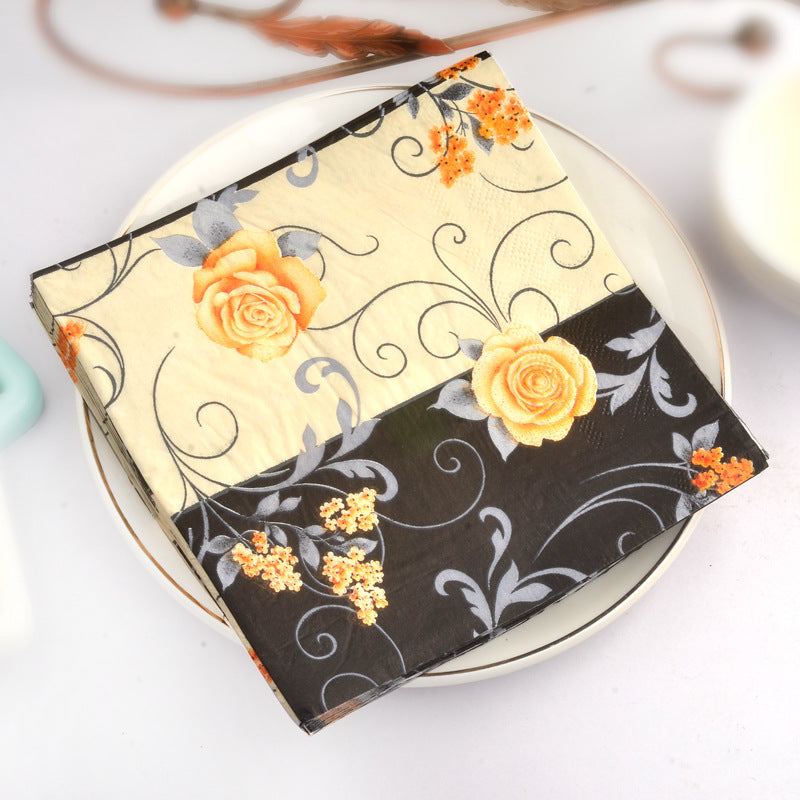 20pcs Colorful Placemat & Napkin Set for Weddings & Holidays