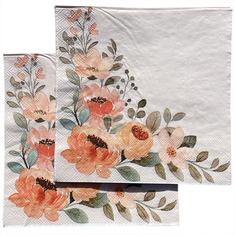 20pcs Colorful Napkin Flower Grass Face Tissue Party Decoration