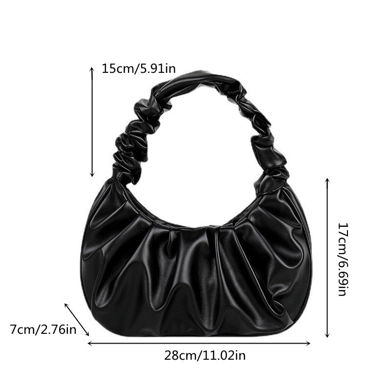 Sweet Cloud Pleated Shoulder Bag Mini Handbag