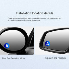 360&deg; Adjustable Car Reversing Rearview Mirror Suction Cup