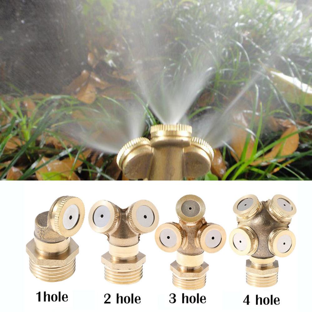 Adjustable Brass Misting Nozzle for Garden Irrigation