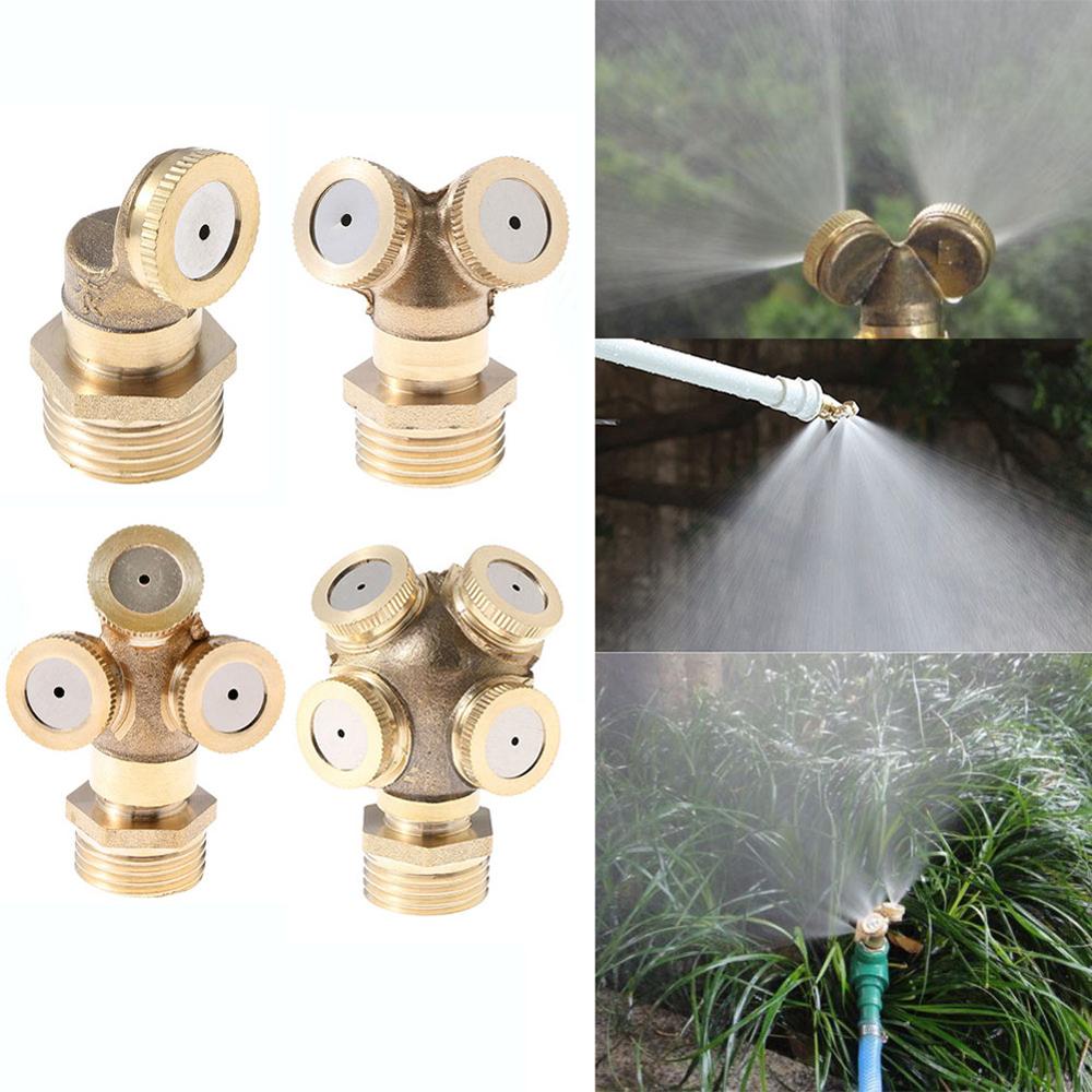 Adjustable Brass Misting Nozzle for Garden Irrigation