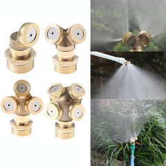 Adjustable Brass Misting Nozzle for Garden Irrigation