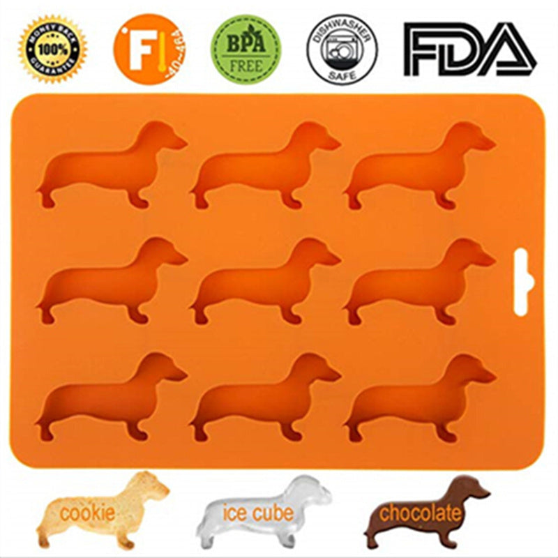 Dachshund Shaped Chocolate Cake Molds for Parties & Baking