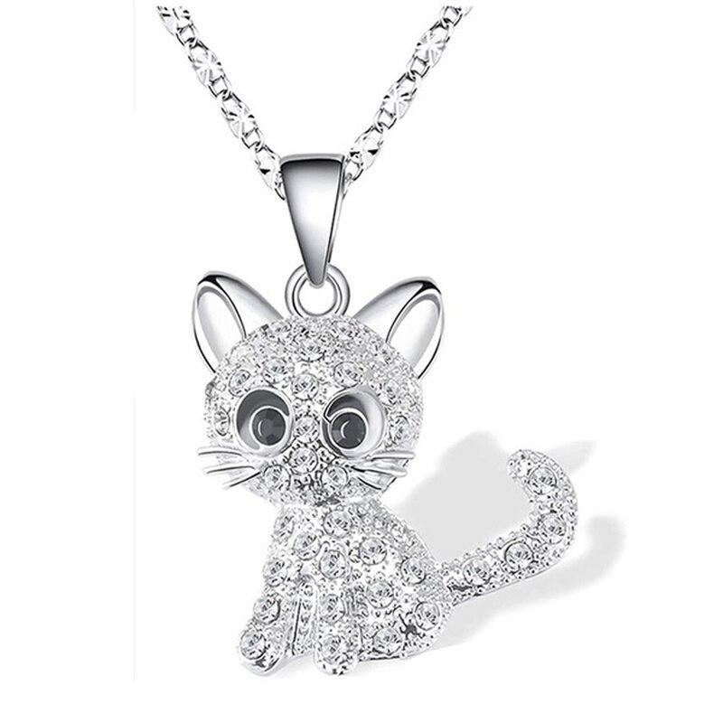Cartoon Cat Pendant Necklace Decorative Accessories Holiday Gift
