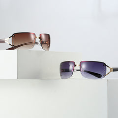 Men's Metal Frame Polarized Sunglasses UV400 Multicolor Outdoor Sunshade