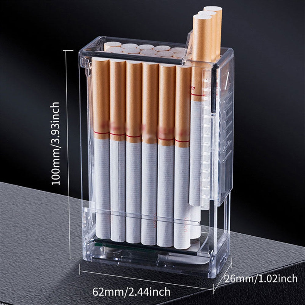 20pcs Cigarette Storage USB Rechargeable Light Cigarette Case