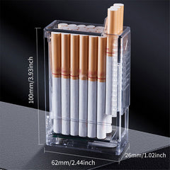 20pcs Cigarette Storage USB Rechargeable Light Cigarette Case