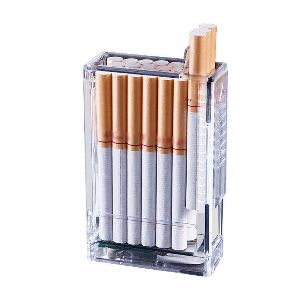 20pcs Cigarette Storage USB Rechargeable Light Cigarette Case
