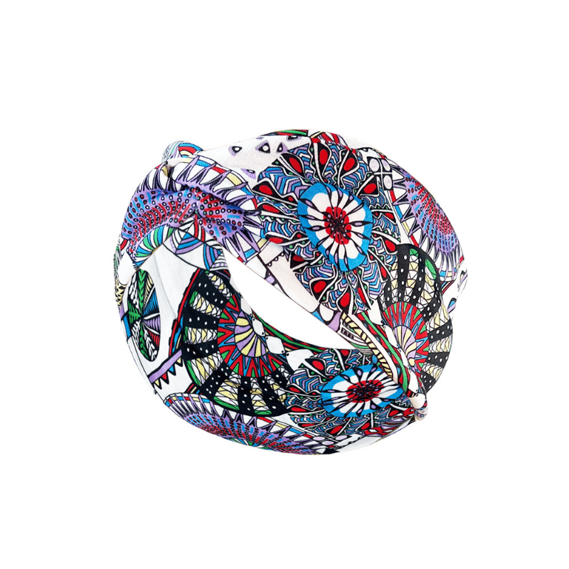 Boho Headband Wide Floral Knot Stretch Turban Head Wrap Hair Scarf Accessories