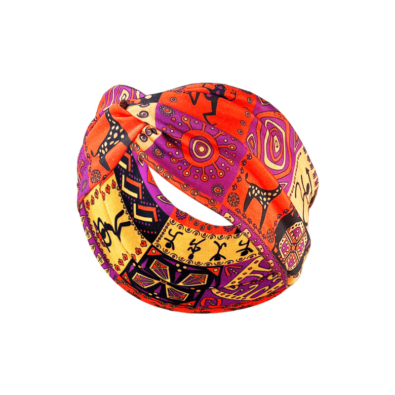 Boho Headband Wide Floral Knot Stretch Turban Head Wrap Hair Scarf Accessories