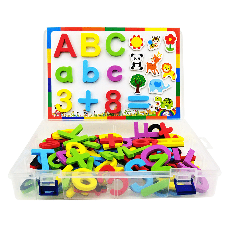 ABC Magnetic Alphabet Stickers Educational Toy for Kids Christmas Halloween Gift