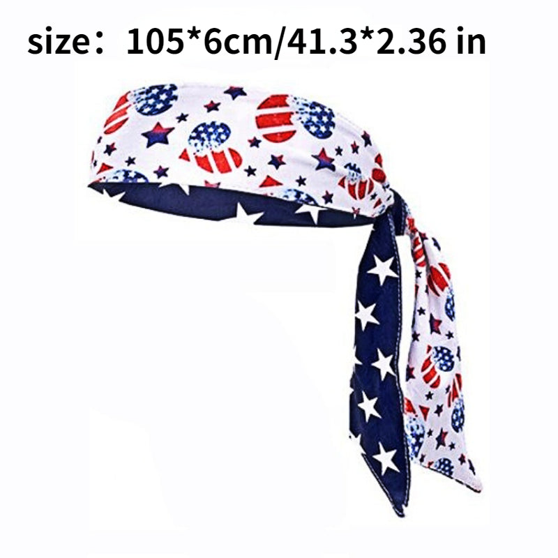 Independence Headband Sports Elastic Headband Sweat Absorption Hair Accessories