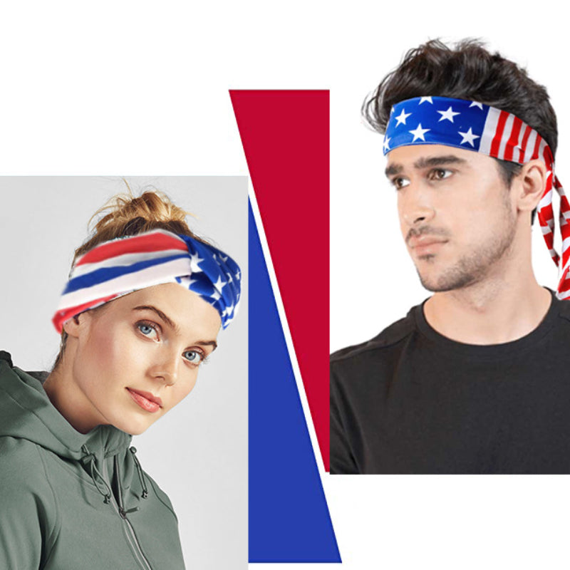Independence Headband Sports Elastic Headband Sweat Absorption Hair Accessories