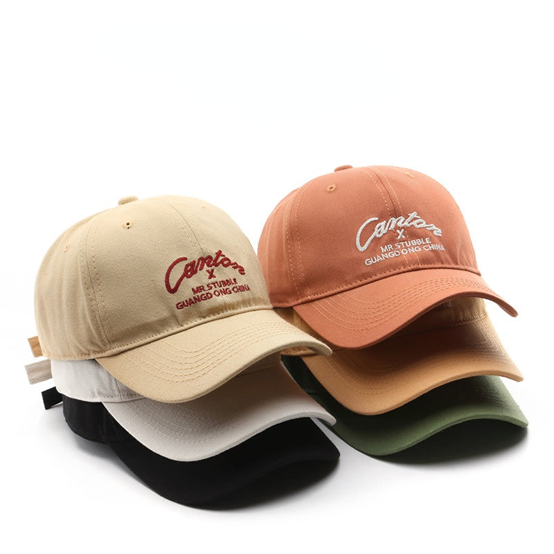 Letter Embroidered Baseball Cap Cotton Lightweight Dad Hats Unisex Sun Hats