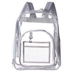 Clear Backpack Heavy Duty Water Resistant Transparent Large Capacity Bookbag