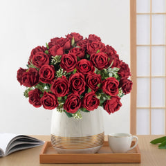 10pcs Silk Roses for DIY Wedding Party Decorations
