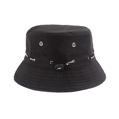 Hip Hop Drawstring Bucket Hat Solid Unisex Couple Basin Hat Casual