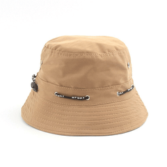 Hip Hop Drawstring Bucket Hat Solid Unisex Couple Basin Hat Casual