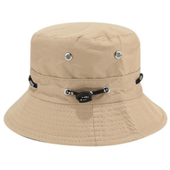Hip Hop Drawstring Bucket Hat Solid Unisex Couple Basin Hat Casual