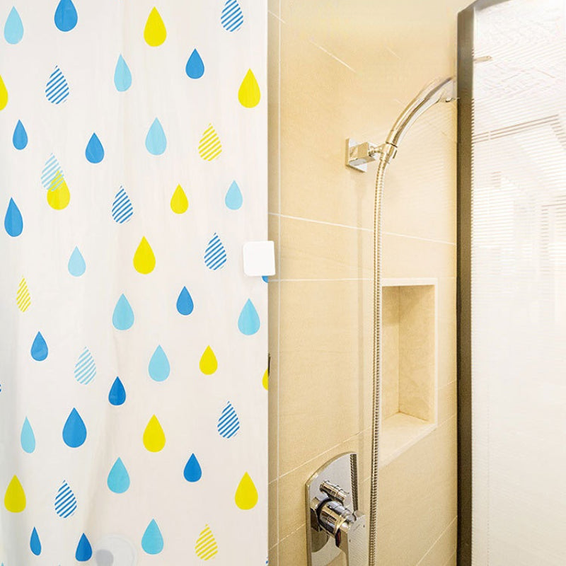 4pcs Shower Curtain Clips Anti Splash Easy Install Stylish Bathroom Decor