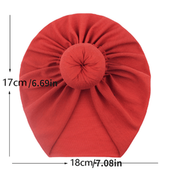 Girls' Knotted Head Protection Cap Soft Comfortable Breathable Hair Accessory