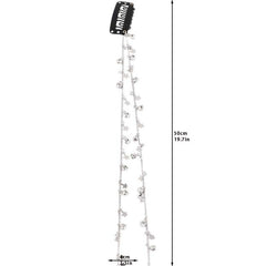 Rhinestone Chain Tassel Hair Clips Headband for Women