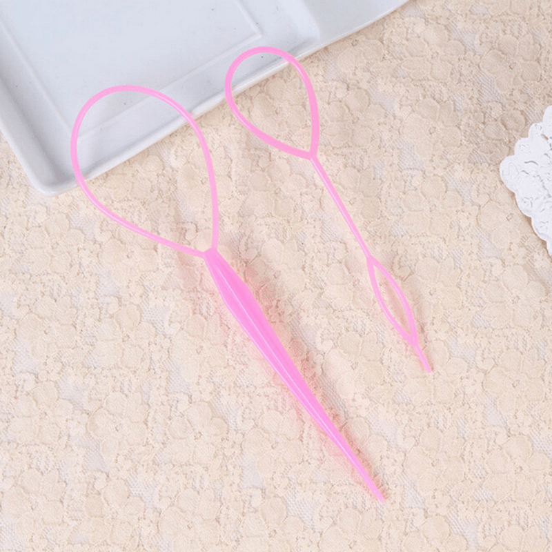 2pcs Hair Braid Accessories Bun Maker Ponytail Braid Tools Kit