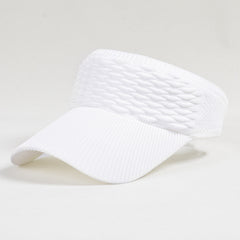 Knitted Wide Brim Sun Visor Hat UV Protection