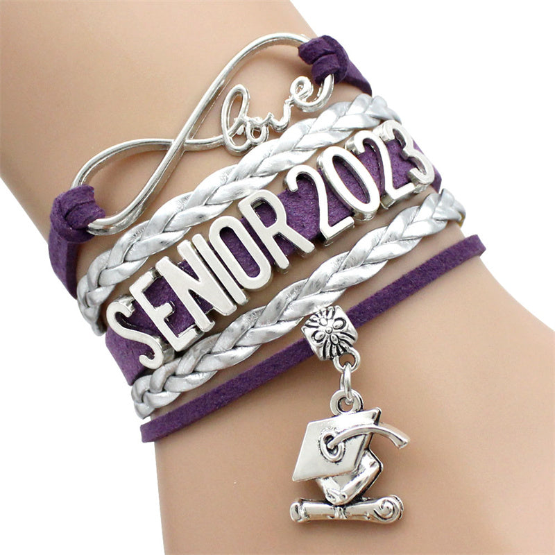 Graduation Gift Bachelor Hat Chain Bracelet for Students