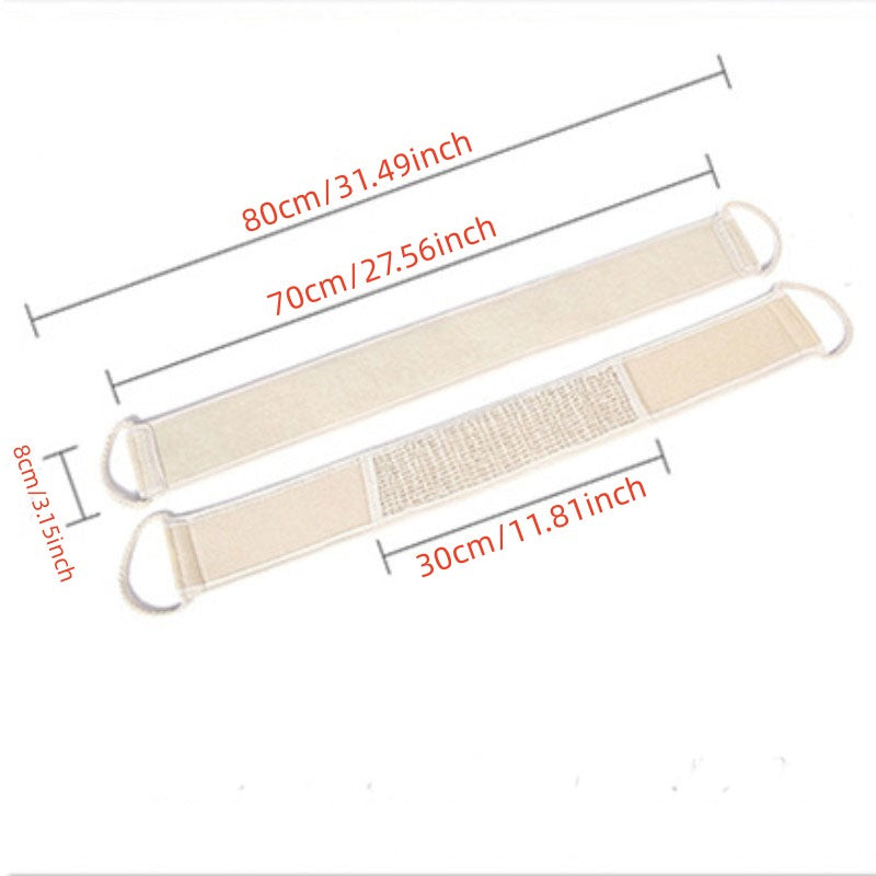 Exfoliating Back Strap Bath Shower Body Sponge Scrubber Brush
