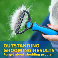 Double Sided Pet Fur Knot Cutter & Hair Remover Brusher for Dogs & Cats