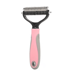Double Sided Pet Fur Knot Cutter & Hair Remover Brusher for Dogs & Cats