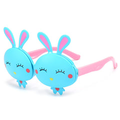 Girls Clamshell Rabbit Baby Cartoon Sunglasses UV Sunglasses