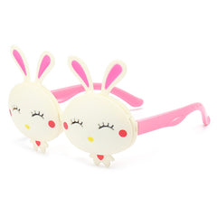 Girls Clamshell Rabbit Baby Cartoon Sunglasses UV Sunglasses
