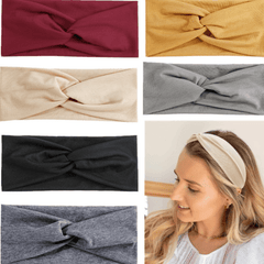 Cross Kont Headband For Women Girls Elastic Sweat Absorbent Headwear