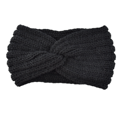 Ribbed Knit Head Wrap Hairband for Women