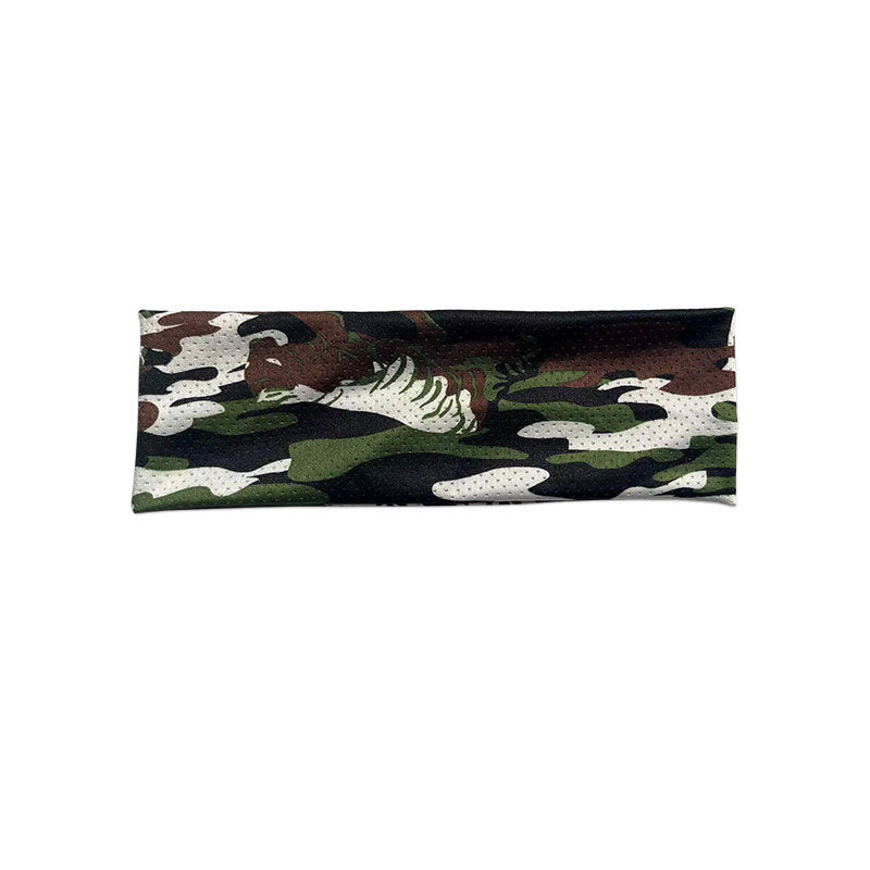 Men's Camo Ice Silk Headband for Running Fitness Sweat Absorption