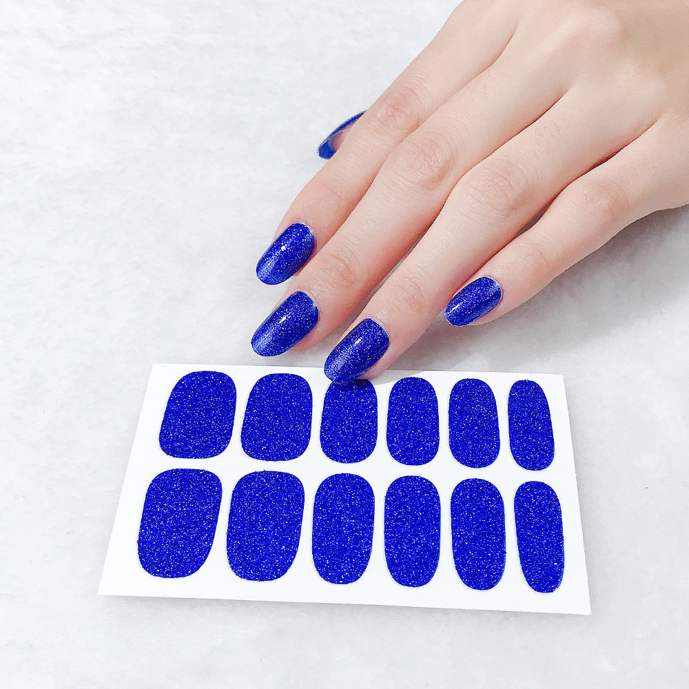 Glitter Nail Stickers Full Coverage Shine for DIY Nail Art
