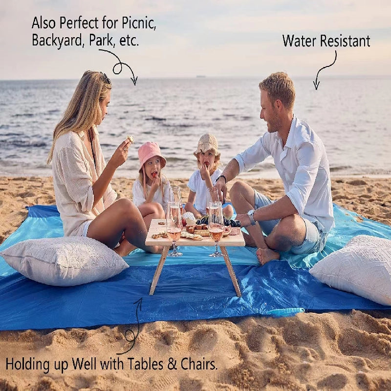 XL Sandproof Beach Blanket Quick Drying & Durable for Family Travel