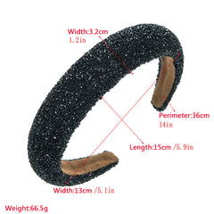 Rhinestone Faux Pearl Headband Sponge Padded Headdress