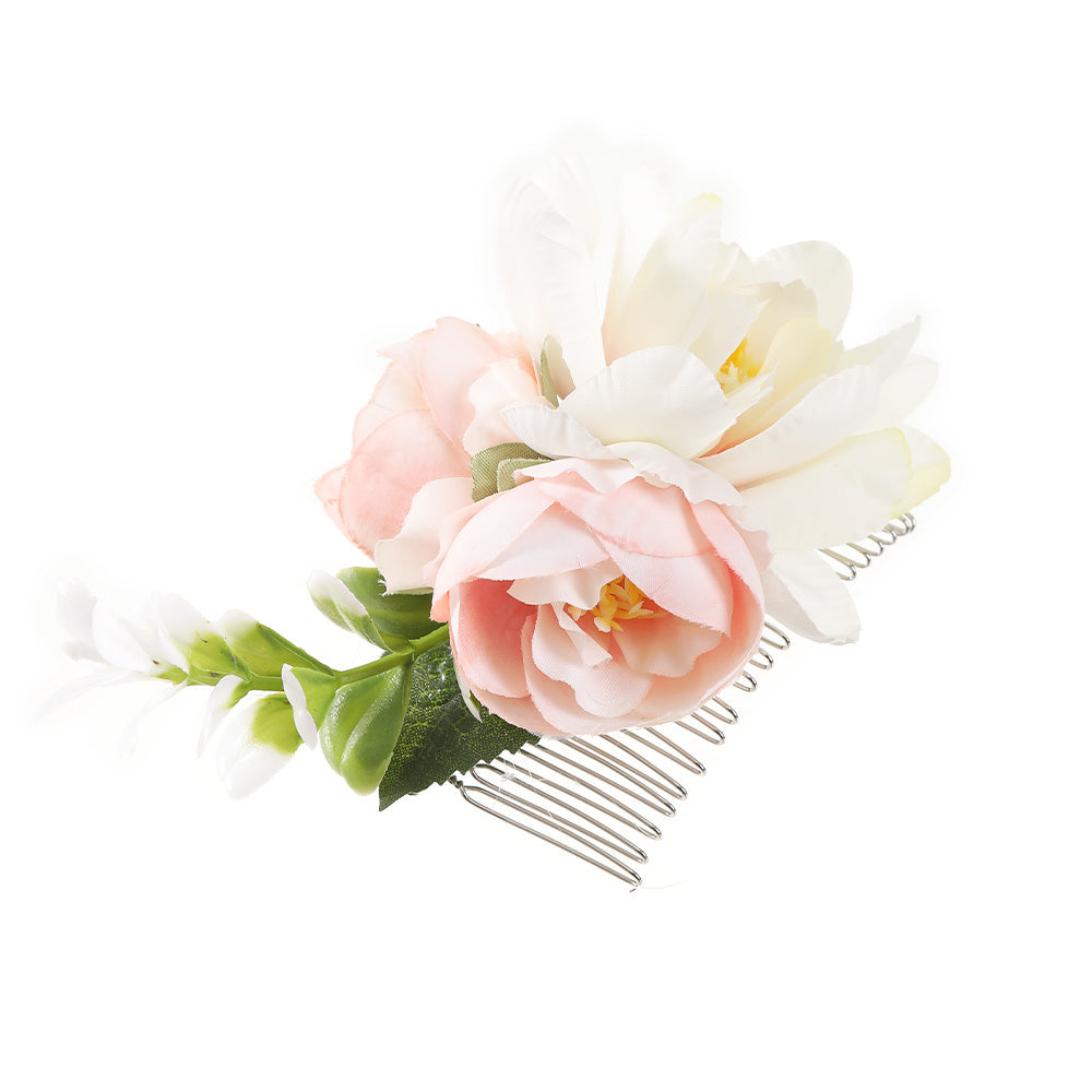 Bohemian Style Bridal Wedding Flowers Hair Comb Headband