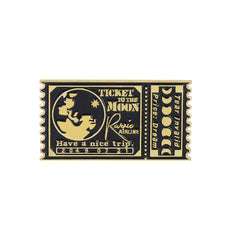 Retro Movie Ticket Brooch