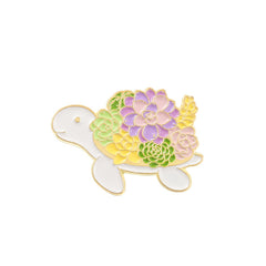 Cat Flower Rabbit Brooches Funny Animal Enamel Pin