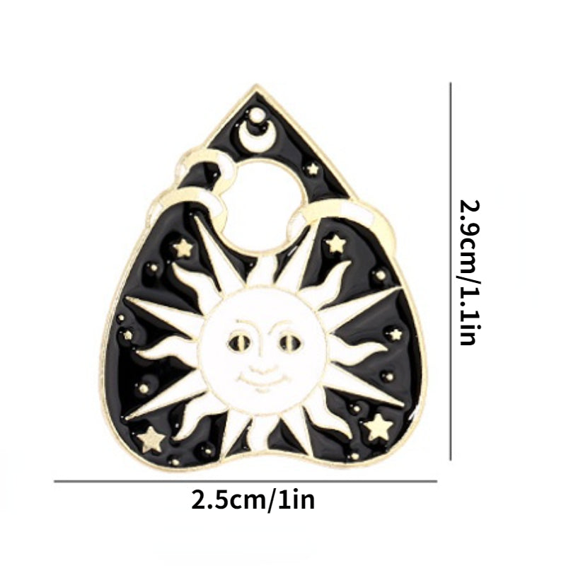 Skull Wizard Cat Brooch For Men Pins