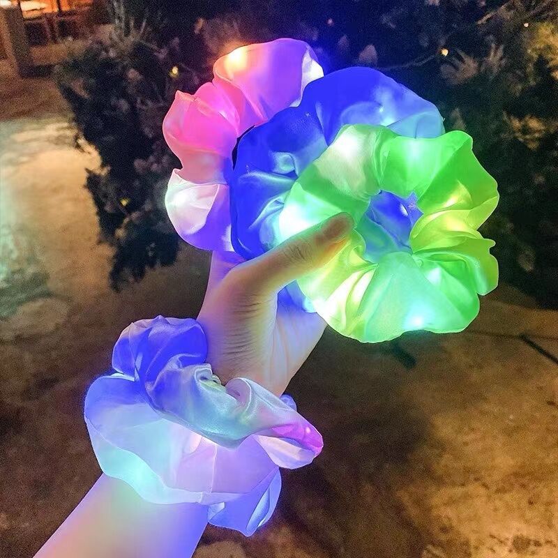Luminous LED Lighting Hair Tie Ponytail Holder