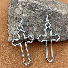 Men's Retro Cross Earrings