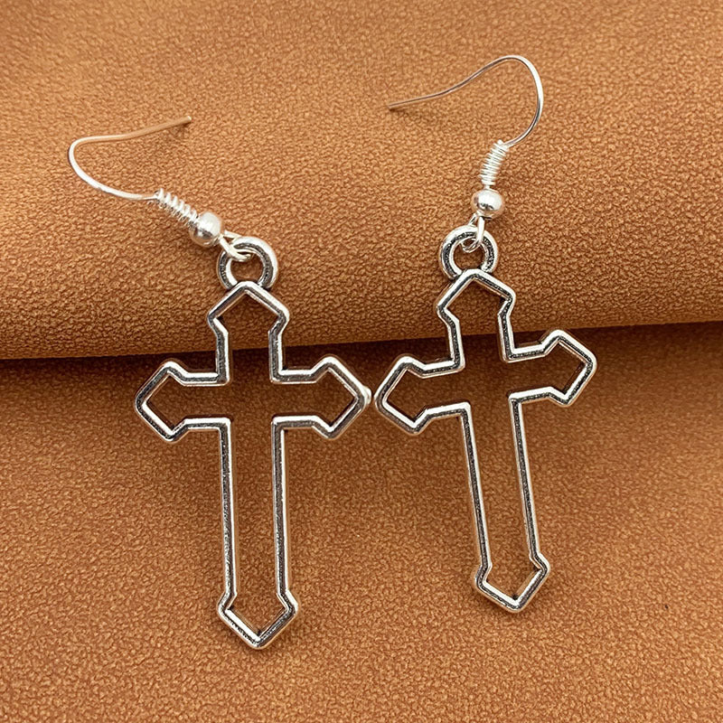 Men's Retro Cross Earrings
