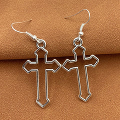 Men's Retro Cross Earrings